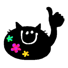 Black Cat Chantilly sticker #2100144