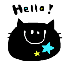 Black Cat Chantilly sticker #2100147
