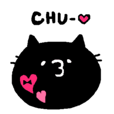 Black Cat Chantilly sticker #2100159
