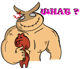 Mucle Rabbit sticker #2101262