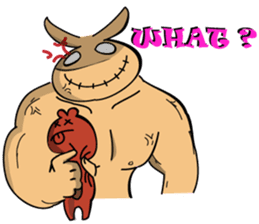 Mucle Rabbit sticker #2101262