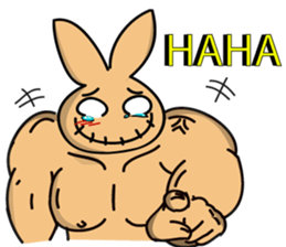 Mucle Rabbit sticker #2101275