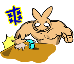 Mucle Rabbit sticker #2101297