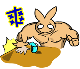 Mucle Rabbit sticker #2101297