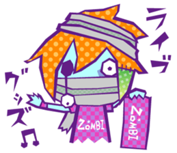 YURU Zombies Rock sticker #2101308