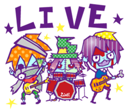 YURU Zombies Rock sticker #2101340