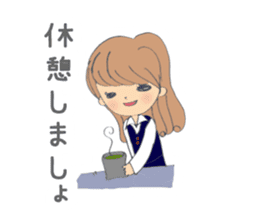 Fuwari-Healing type of office worker- sticker #2101528