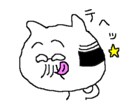 middle-aged cat sticker #2103988