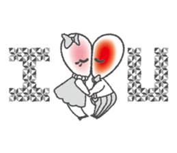 Love story of Hearton and Loveli. sticker #2104031