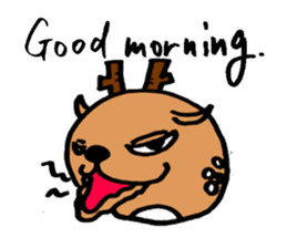 Speaking Deers! - in English - sticker #2104182