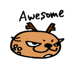 Speaking Deers! - in English - sticker #2104196