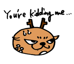 Speaking Deers! - in English - sticker #2104199