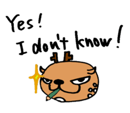 Speaking Deers! - in English - sticker #2104201
