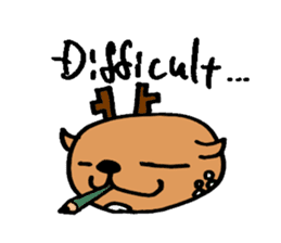 Speaking Deers! - in English - sticker #2104202