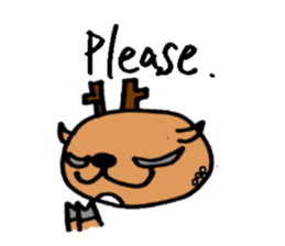 Speaking Deers! - in English - sticker #2104204