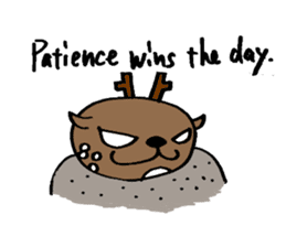 Speaking Deers! - in English - sticker #2104215