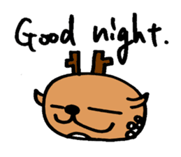 Speaking Deers! - in English - sticker #2104220