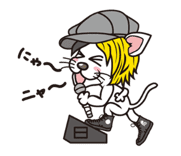 Rock mew Cat sticker #2106261