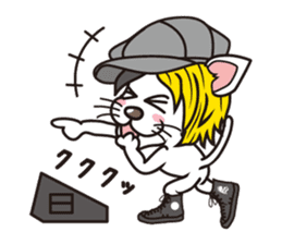 Rock mew Cat sticker #2106262