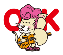 Rock mew Cat sticker #2106268