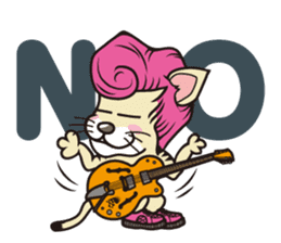 Rock mew Cat sticker #2106269