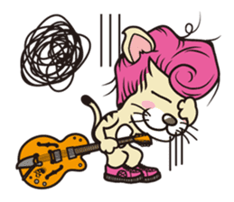 Rock mew Cat sticker #2106271