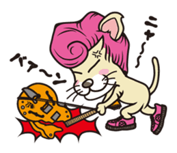 Rock mew Cat sticker #2106272