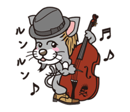 Rock mew Cat sticker #2106273