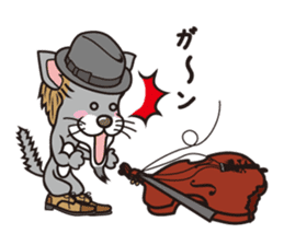 Rock mew Cat sticker #2106275