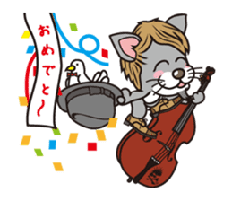 Rock mew Cat sticker #2106276