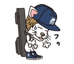 Rock mew Cat sticker #2106286