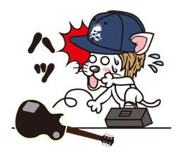 Rock mew Cat sticker #2106289