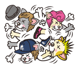 Rock mew Cat sticker #2106297