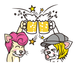 Rock mew Cat sticker #2106298