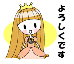 Fairy tale style girl sticker sticker #2106460