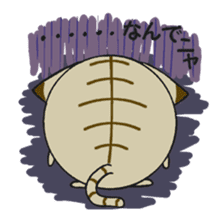 Soliloquy of the cat of an orange tabby sticker #2107090