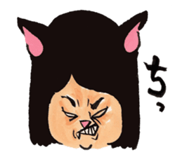 My wife became a monster cat. sticker #2107455
