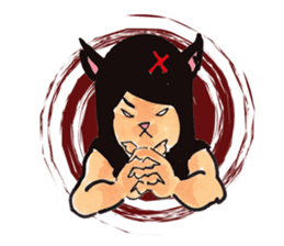 My wife became a monster cat. sticker #2107475