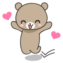 Ku-chan of bear Japanese version sticker #2107727