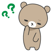 Ku-chan of bear Japanese version sticker #2107741