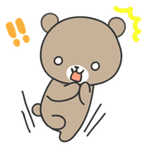 Ku-chan of bear Japanese version sticker #2107742