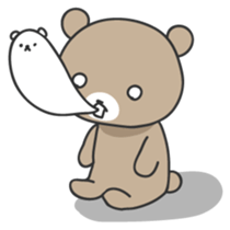 Ku-chan of bear Japanese version sticker #2107757