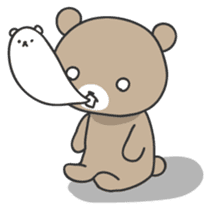 Ku-chan of bear Japanese version sticker #2107757