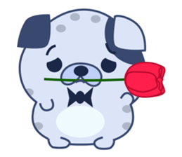 Wuff - the blue dog - (EN) sticker #2108035