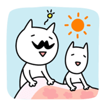 OHIGE-CAT and kitten sticker #2108255