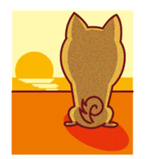 Shiba-Japanese dog! sticker #2110173