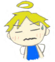 Angel-kun of blue clothing sticker #2110198