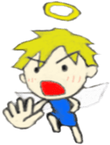 Angel-kun of blue clothing sticker #2110215