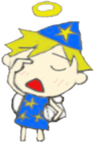 Angel-kun of blue clothing sticker #2110216