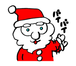 Christmas Cheerful Santa sticker #2110424